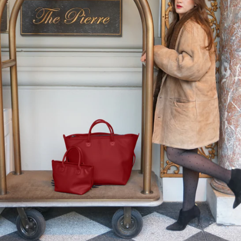 The Small Vegan Leather Go-Tote