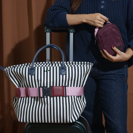 The Canvas Go-Tote - Navy Stripe
